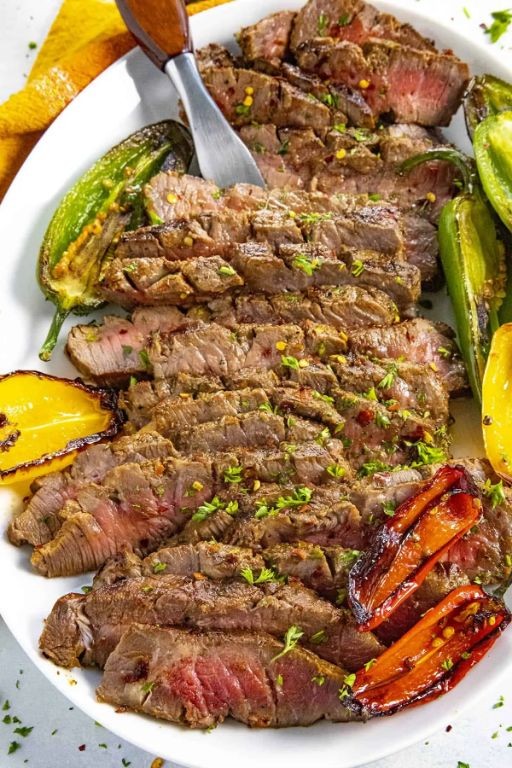 Spicy London Broil with Jalapeño and Lime