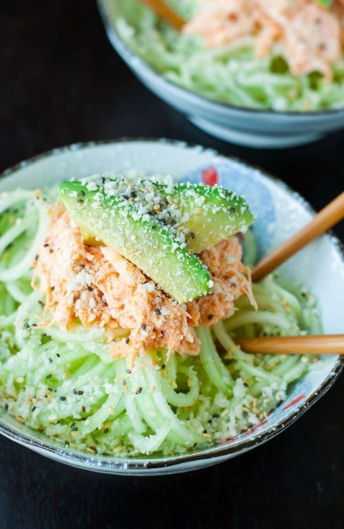 Spicy Mayo Kani Salad with Sriracha