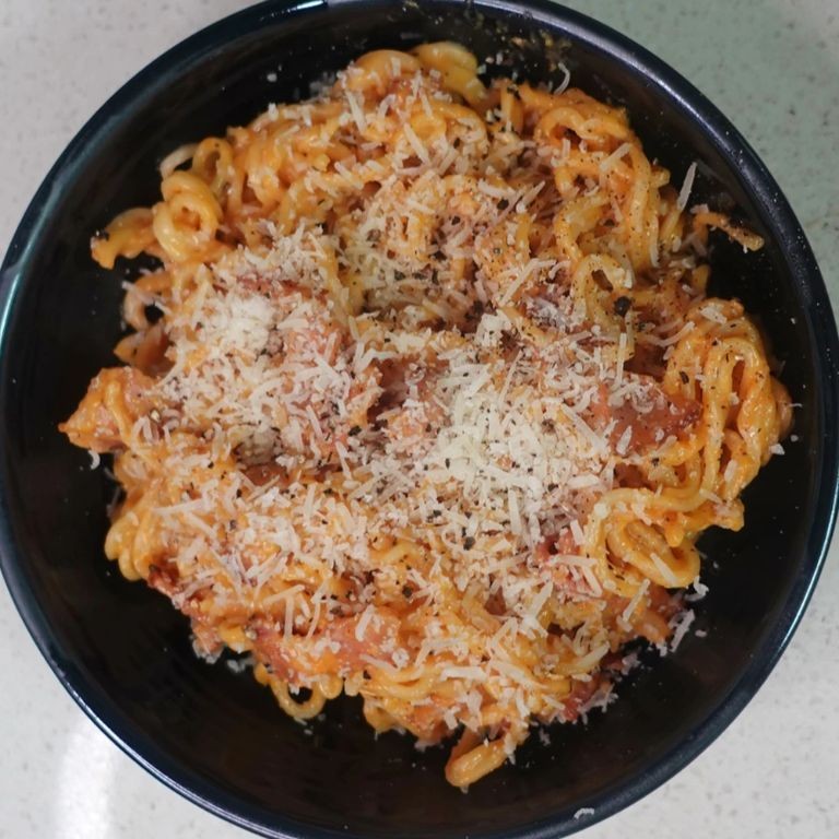 Spicy Ramen Carbonara