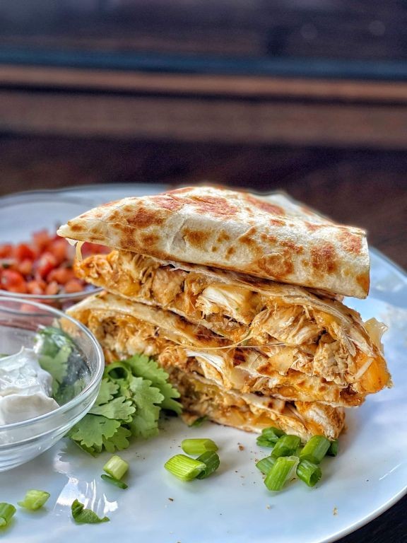 Spicy Rotisserie Chicken Quesadillas