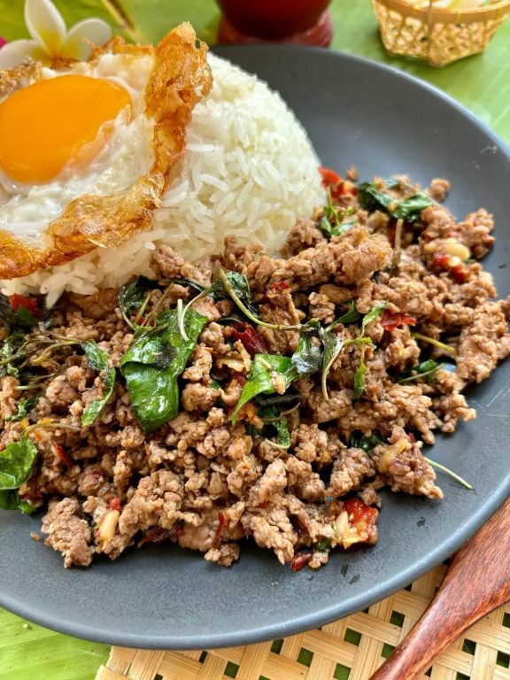 Spicy Thai Basil Beef with Jasmine Rice