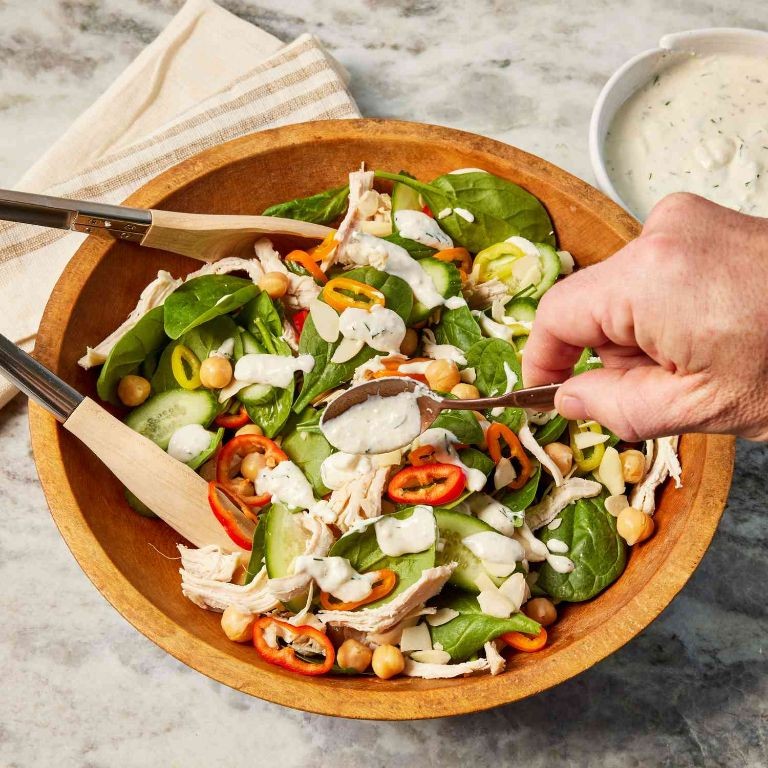 Spinach and Feta Chicken Salad
