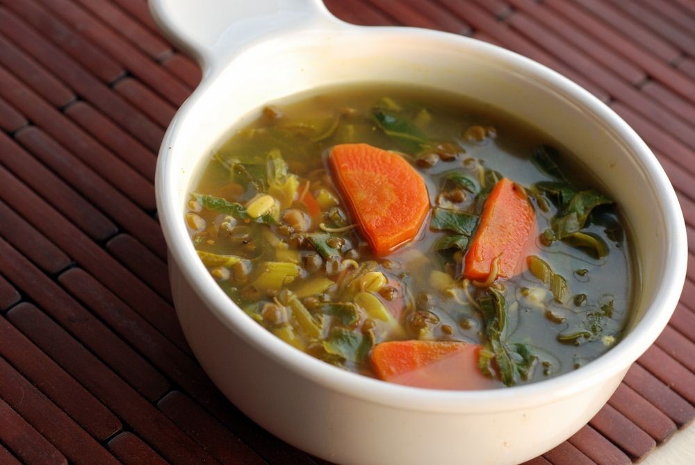 Sprouted Mung Bean and Sweet Potato Stew