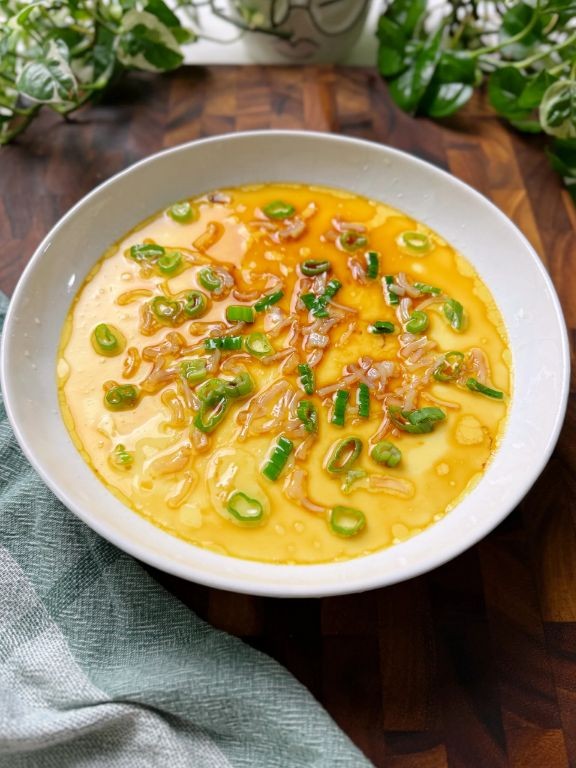 Steamed Eggs with Dried Scallops