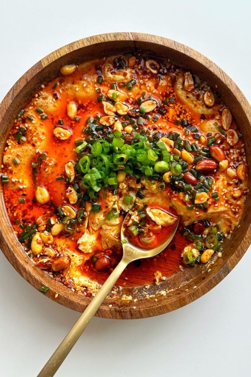 Steamed Eggs with Scallions and Ginger