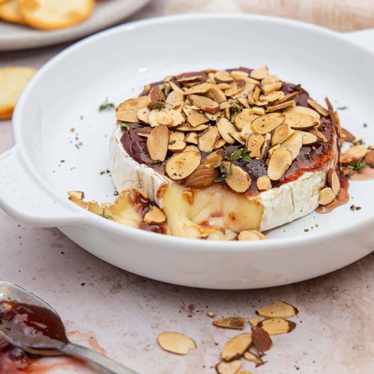 Strawberry Red Onion Jam with Brie