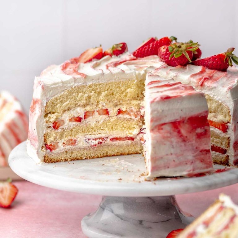 Strawberry Shortcake Birthday Cake