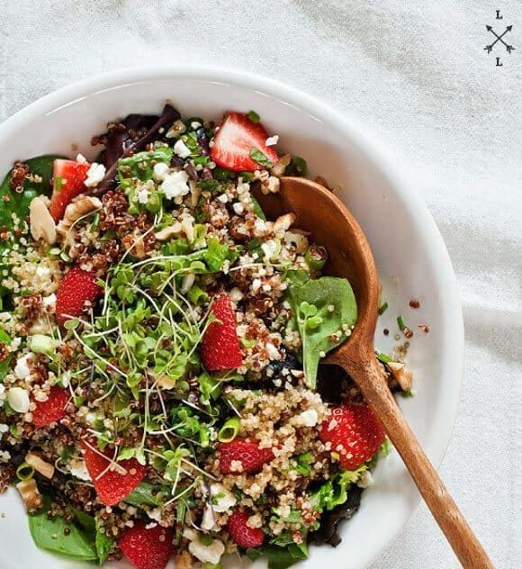 Strawberry and Feta Quinoa Salad