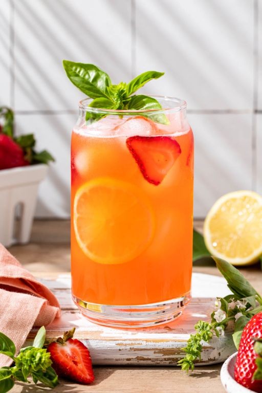 Sweet Basil Lemonade with a Twist