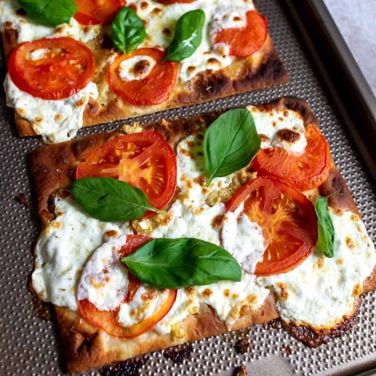 Sweet Basil Margherita Flatbread