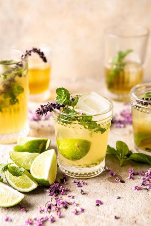 Sweet Basil Mojito Cocktail