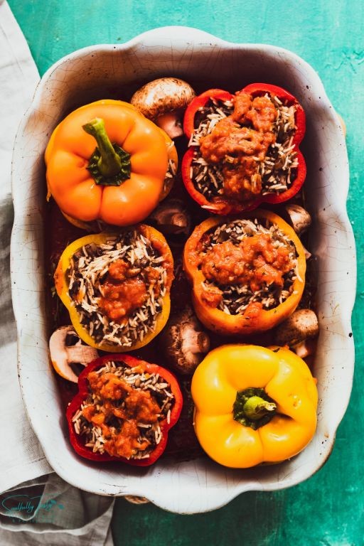 Tahini Stuffed Peppers