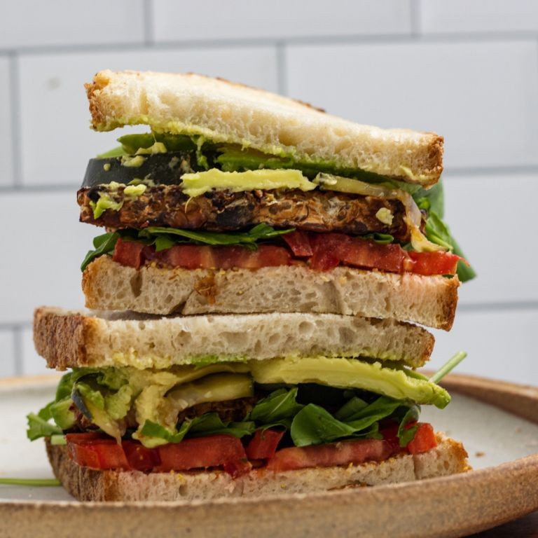 Tempeh Bacon and Avocado Sandwich