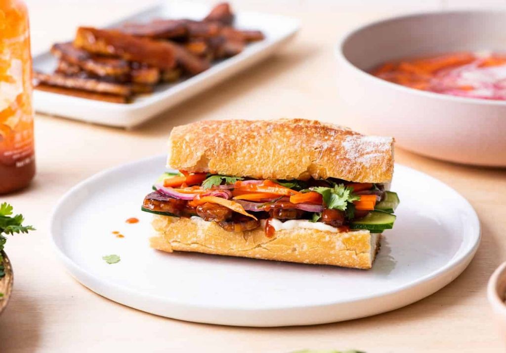 Tempeh Banh Mi Sandwich