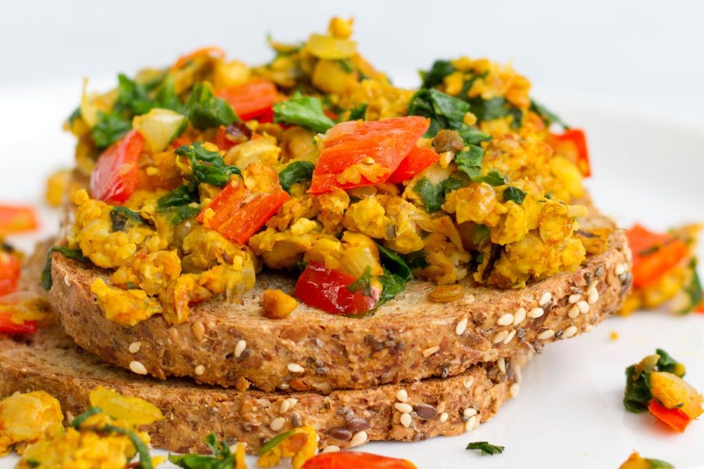 Tempeh Breakfast Scramble with Turmeric