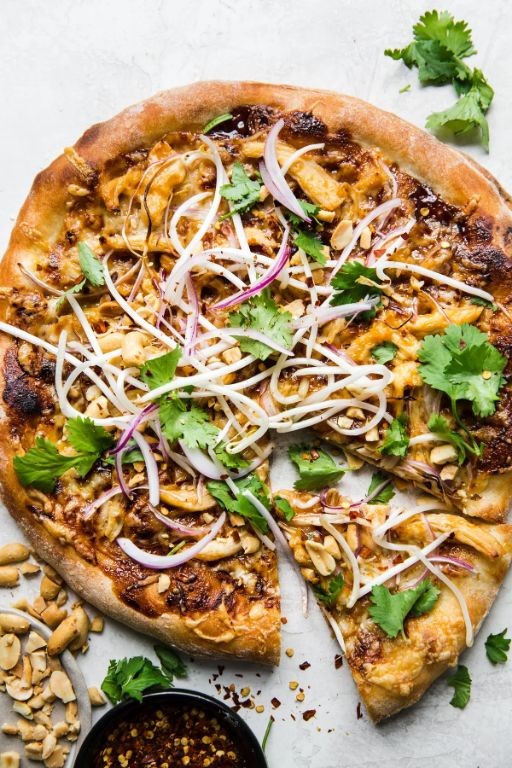 Thai Peanut Chicken Pizza