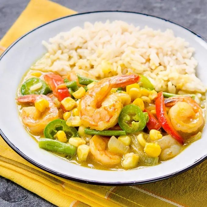 Thai Yellow Curry Shrimp with Potatoes