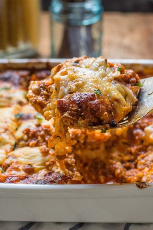 Three-Cheese Lasagna with Cottage Cheese and Ricotta