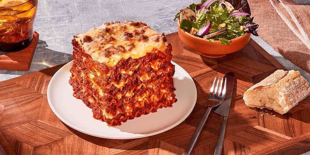 Three-Cheese Lasagna with Ground Beef