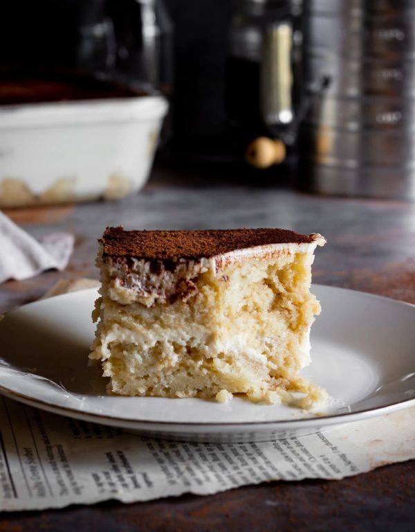 Tiramisu tofu cheesecake