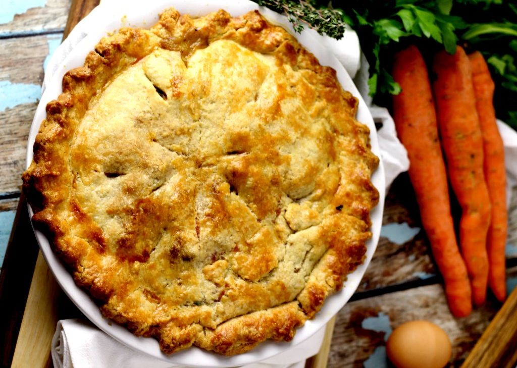 Turkey Pot Pie with Flaky Crust