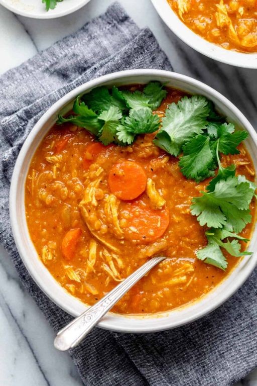 Turkish Chicken and Lentil Soup