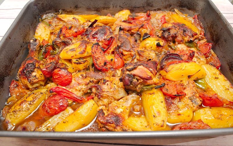 Turkish Chicken and Potato Casserole