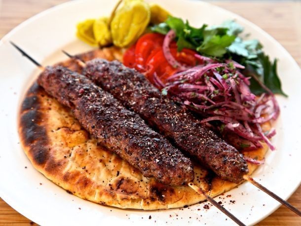 Turkish adana lamb kabobs