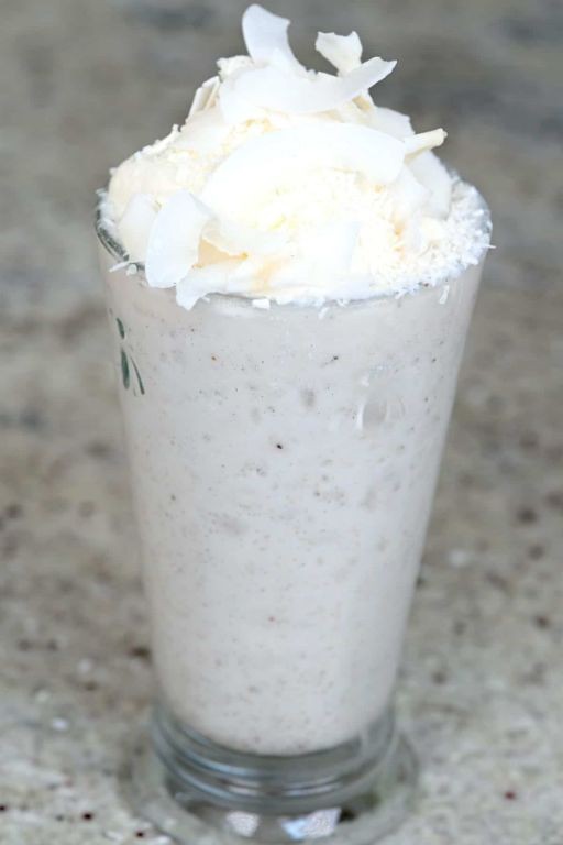 Vanilla Bean Frappuccino with Coconut Milk