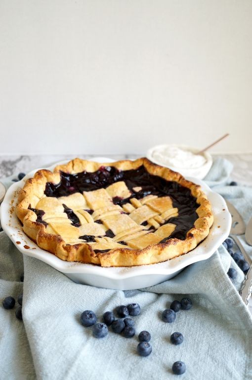 Vegan Blueberry Pie with Coconut Whipped Cream