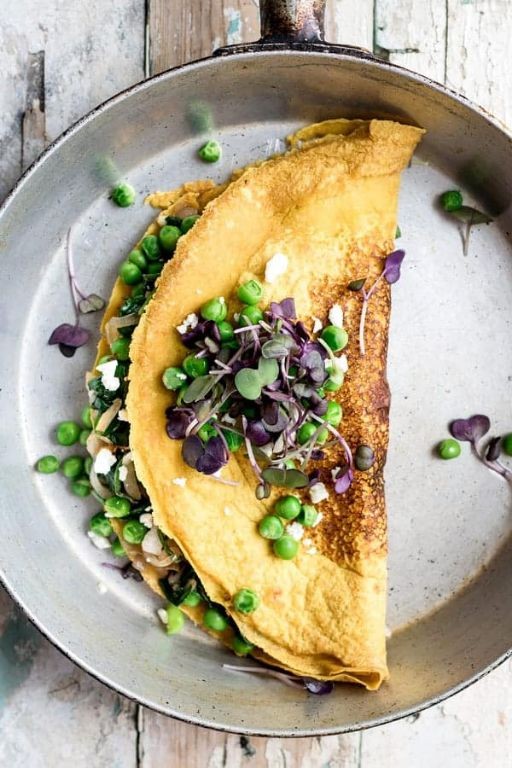 Vegan Chickpea Omelette with Herbs