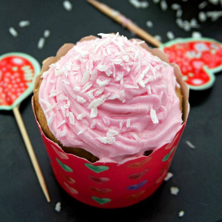 Vegan Pink Coconut Frosting
