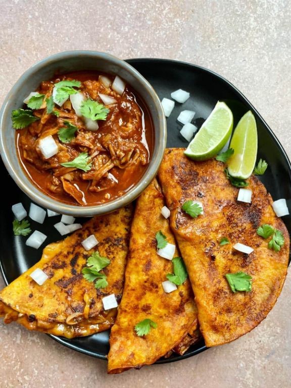 Vegan Quesabirria with Jackfruit
