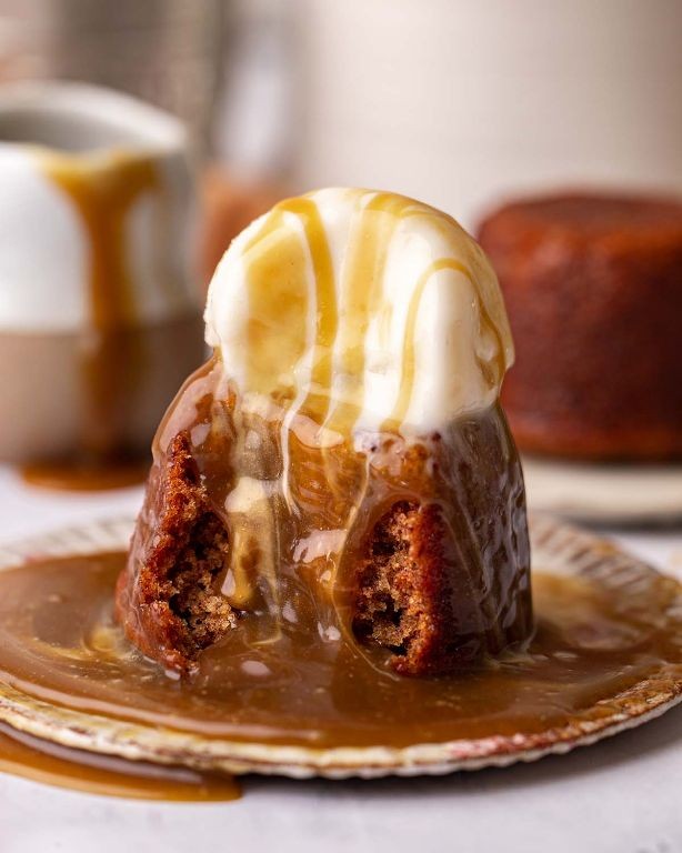 Vegan Sticky Toffee Pudding with Dates