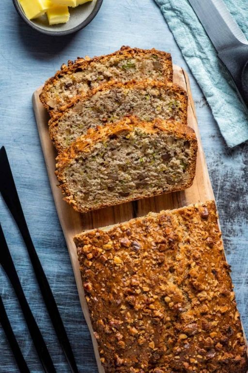 Vegan Zucchini Bread with Flaxseed