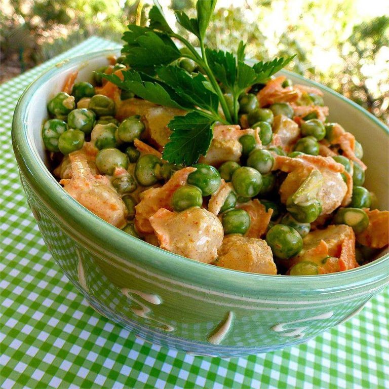 Water Chestnut and Pea Shoot Salad
