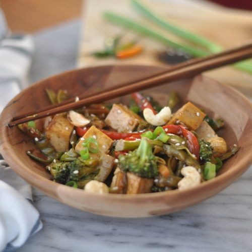 Water Chestnut and Tofu Stir-Fry