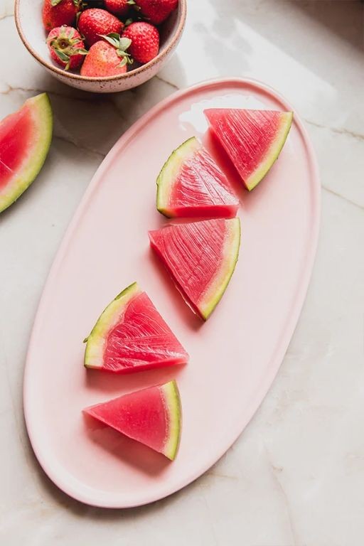 Watermelon Jello Slices