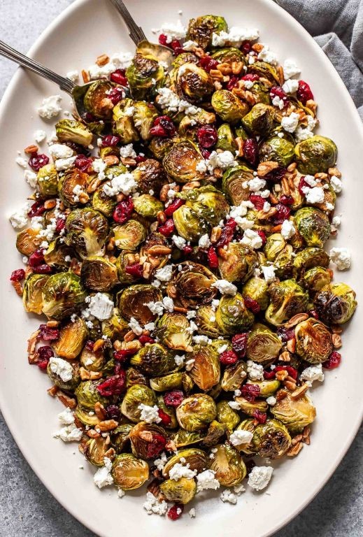 White Balsamic Roasted Brussels Sprouts