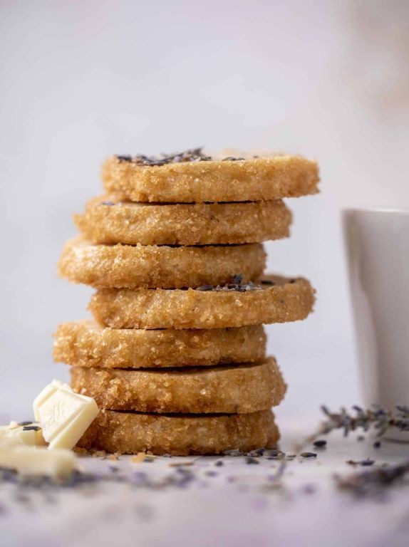 White Chocolate Chip Lavender Shortbread