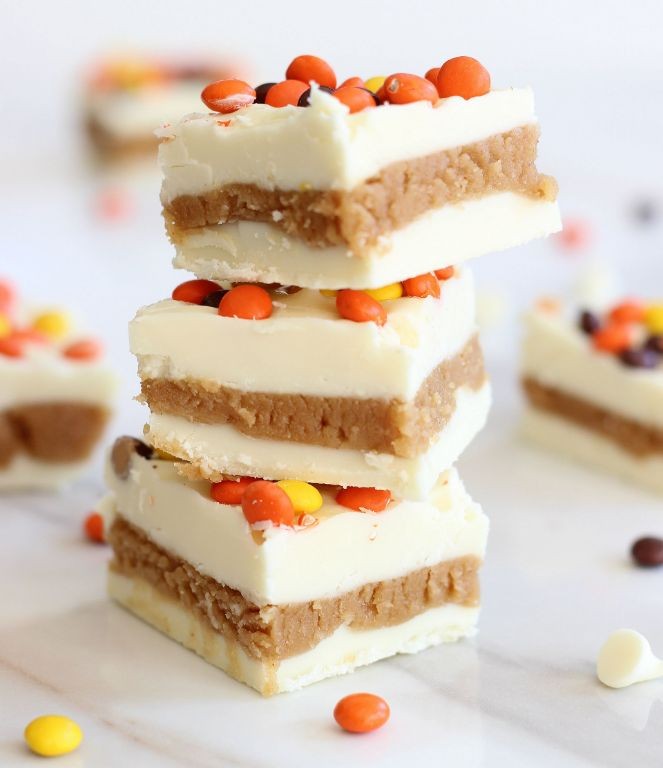 White Chocolate Chip Peanut Butter Bars