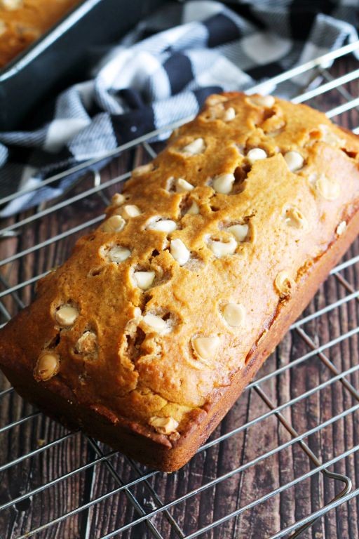 White Chocolate Chip Pumpkin Bread