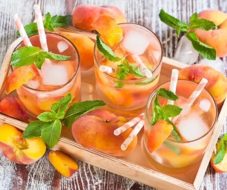 White Peach and Ginger Iced Tea