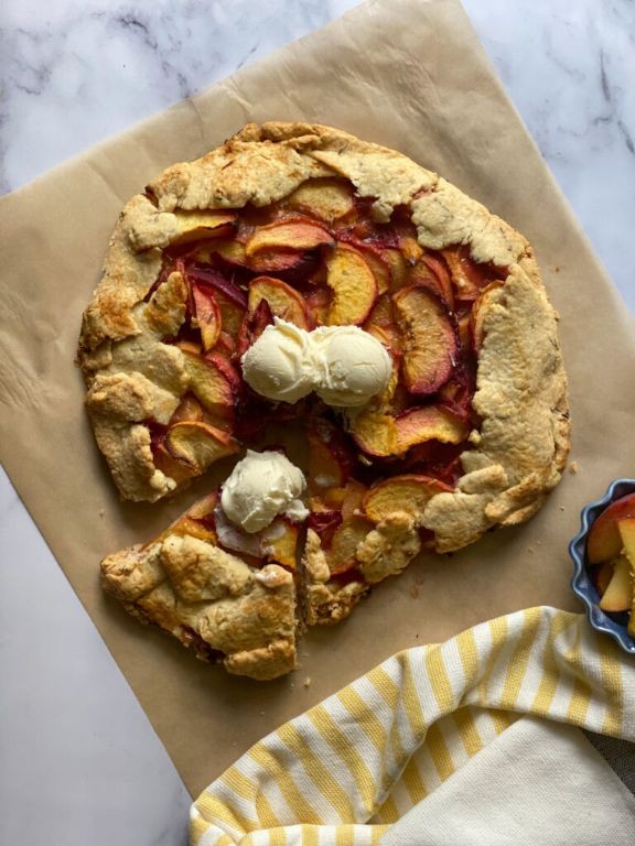 White Peach and Thyme Galette