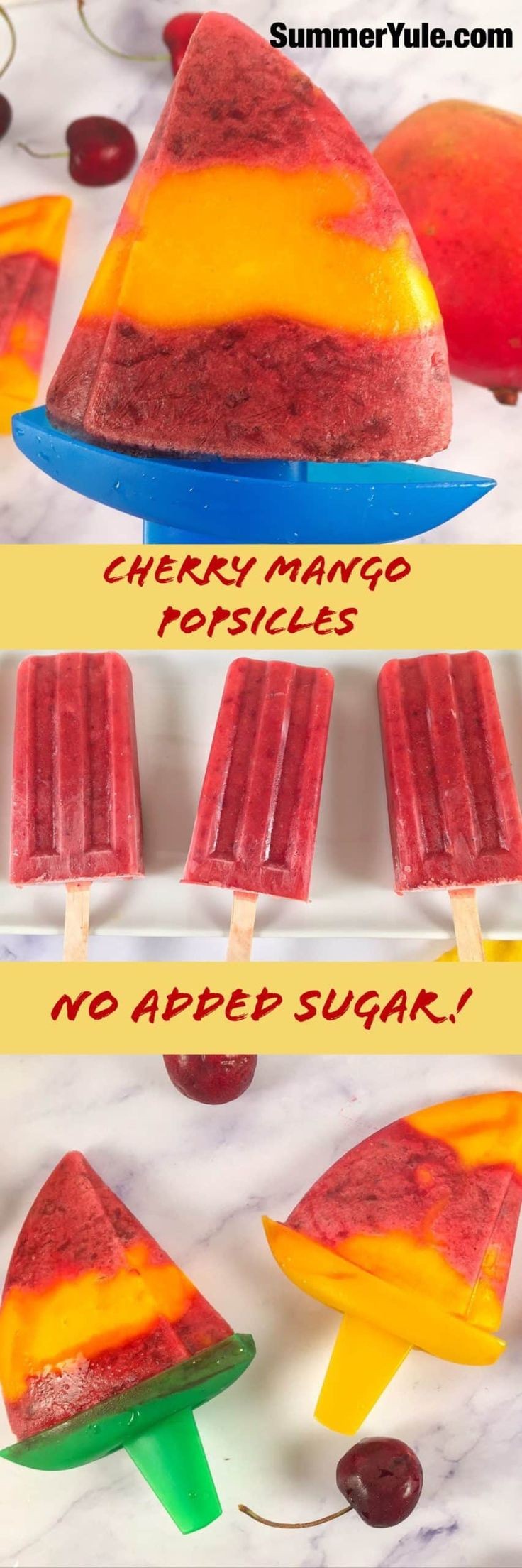 Mango Popsicle With Chocolate