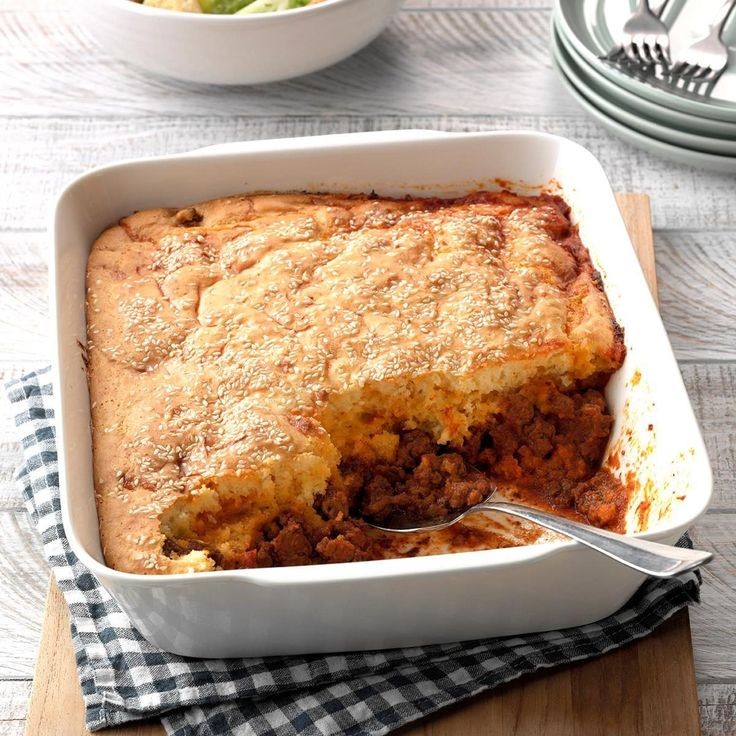 Scrambled Egg And Ground Beef Casserole