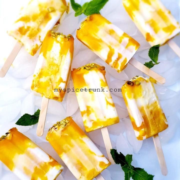 Mango With Three Berries Popsicle