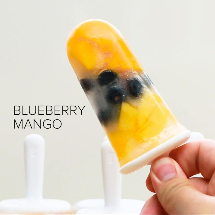 Mango With Raspberries Popsicle