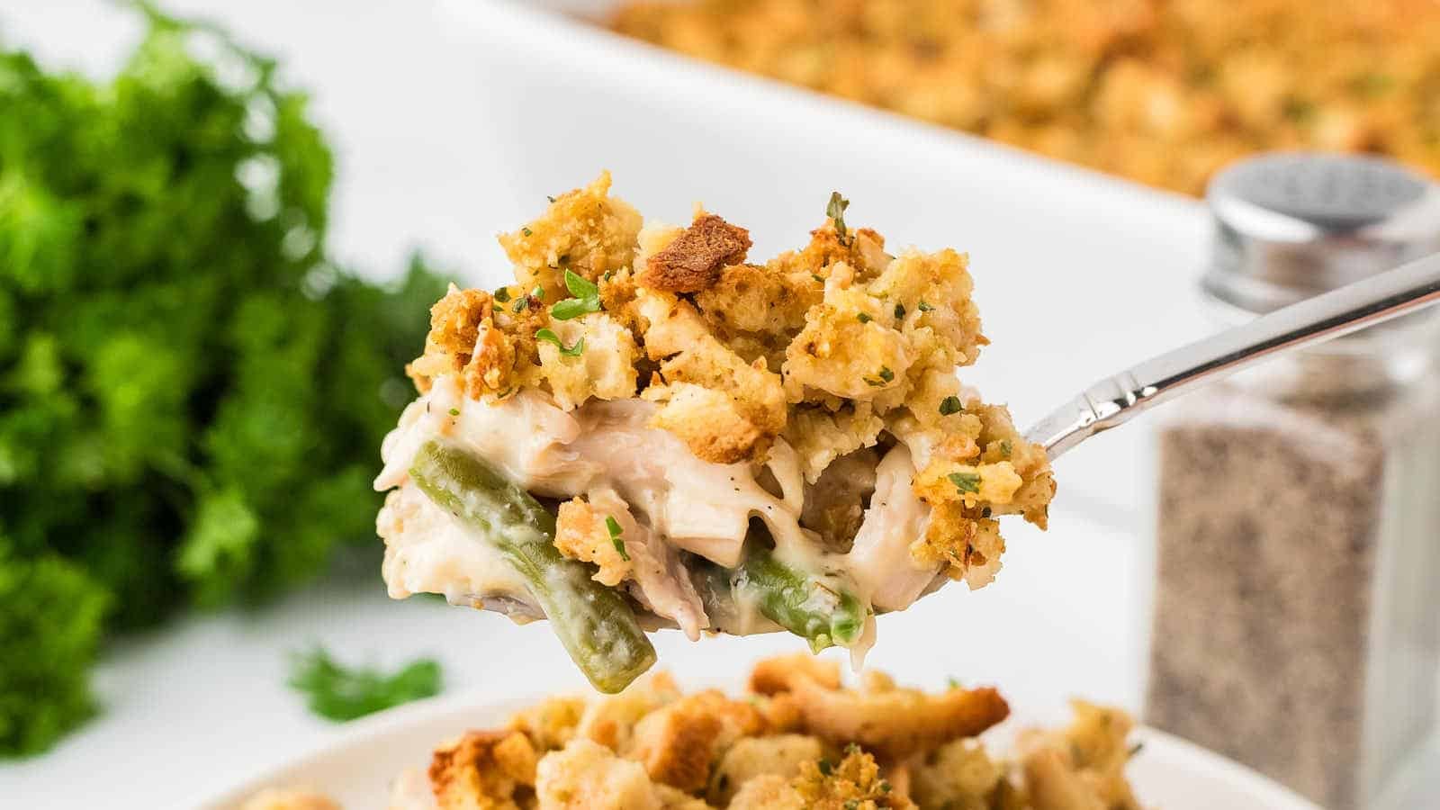 Chicken and Stuffing Casserole