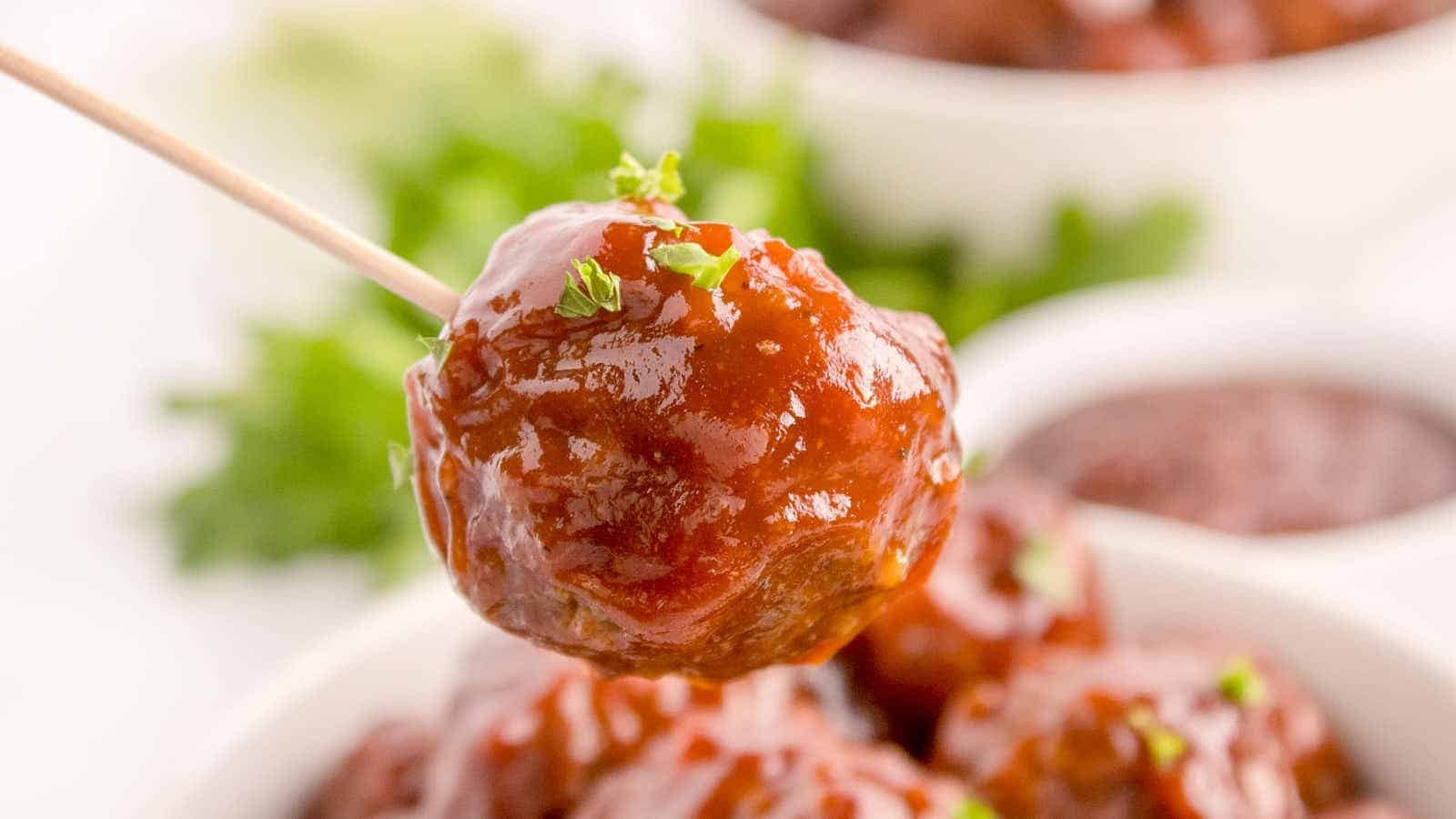 Easy Crockpot BBQ Meatballs Recipe